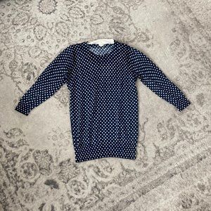 J Crew Merino Polka Dot Sweater